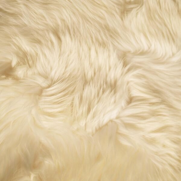 Genuine Sheepskin Rug Ivory White Large Quad 3ft x 5.5ft Sheep Door Mat Carpet Area Rug Runner - Image 6