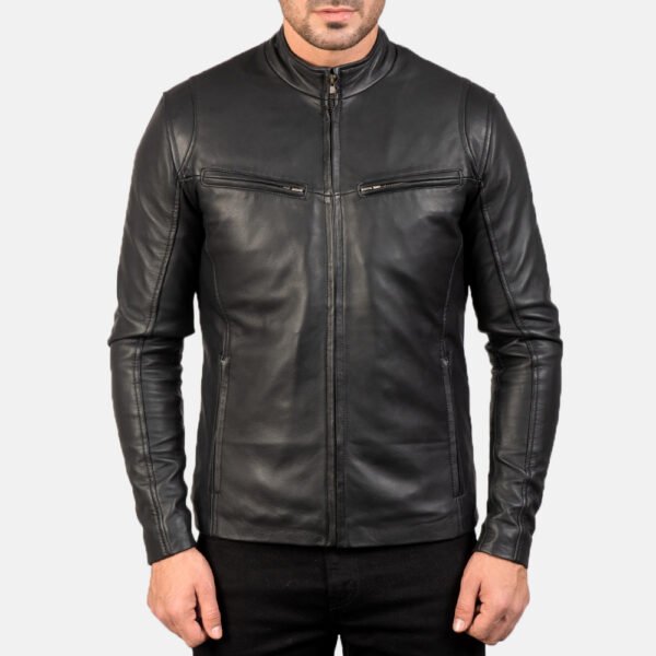 Black Leather Jacket for Men - Timeless Style and Versatile Comfort - Image 4