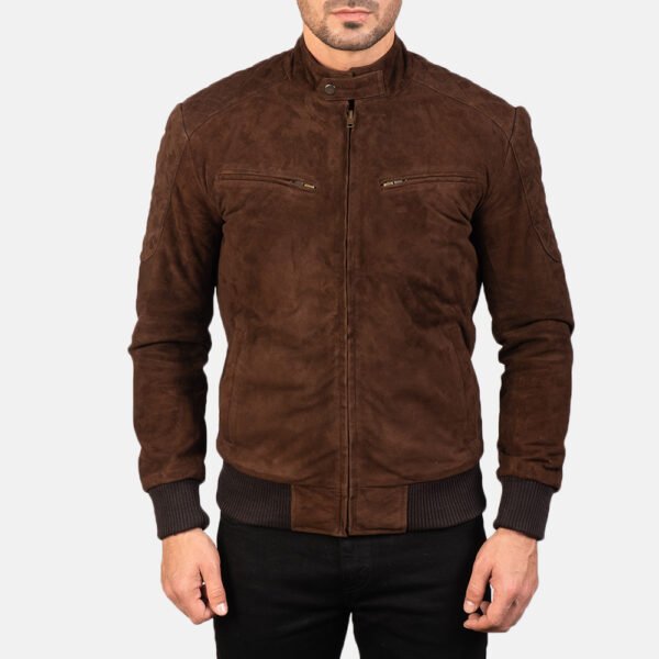 Suede Bomber Jacket - Image 4