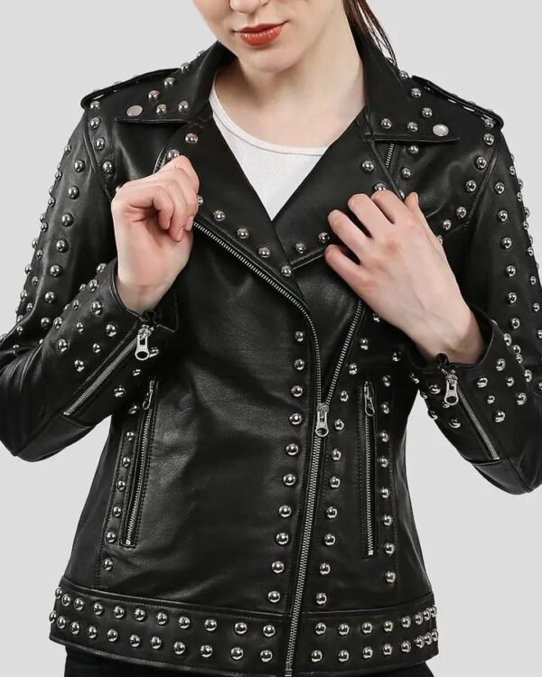 Classic Black Women's Leather Jacket - Timeless Style