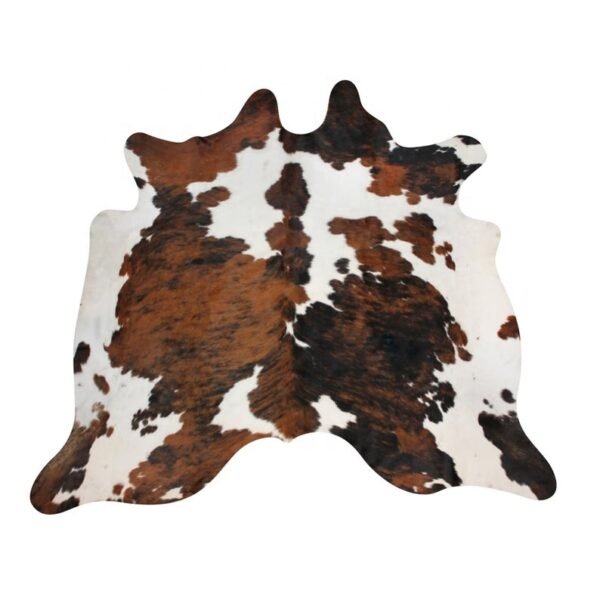 Genuine Cowhide Rug Real Tricolor Cow hide Area Rug Cow Skin Carpet Floor Rug Large Brazilian Brindle Tricolor Cowhide Rugs