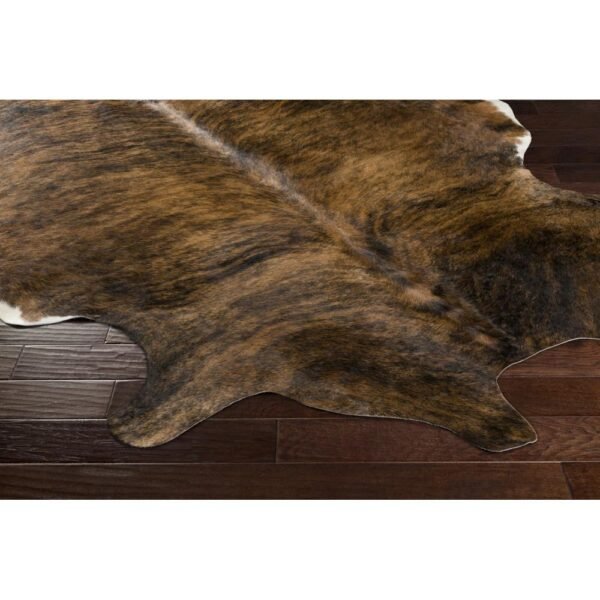 Natural Brown And White Brindle Cowhide Rug - Image 2