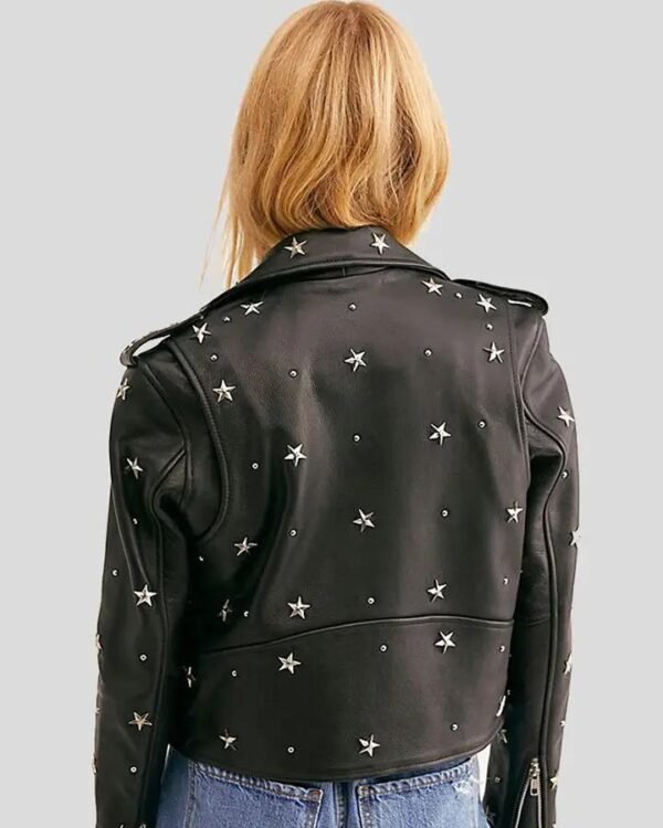 Classic Black Leather Jacket for Women - Elegant and Versatile - Image 3